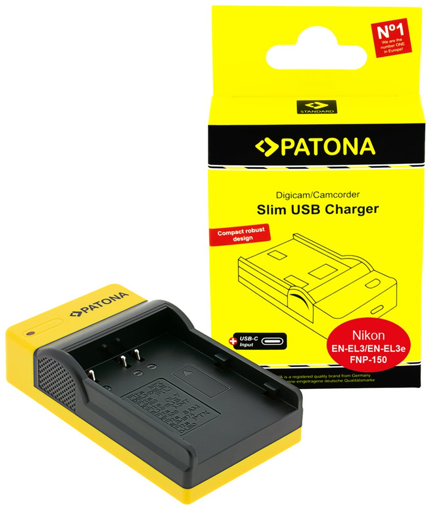 Nabíječka Foto Nikon EN-EL3/EN-EL3E slim,USB PT151533