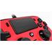 Nacon Wired Compact Controller - ovladač pro PlayStation 4 - červený PS4OFCPADRED