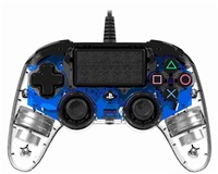 Nacon Wired Compact Controller - ovladač pro PlayStation 4 - průhledný modrý PS4OFCPADCLBLUE