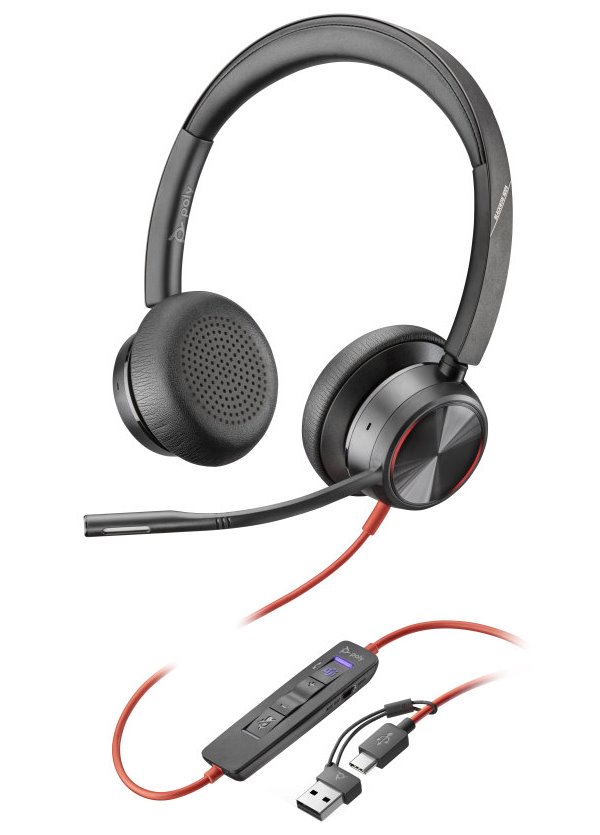Náhlavná súprava Poly Blackwire 8225 MS USB-C/A 8X225AA