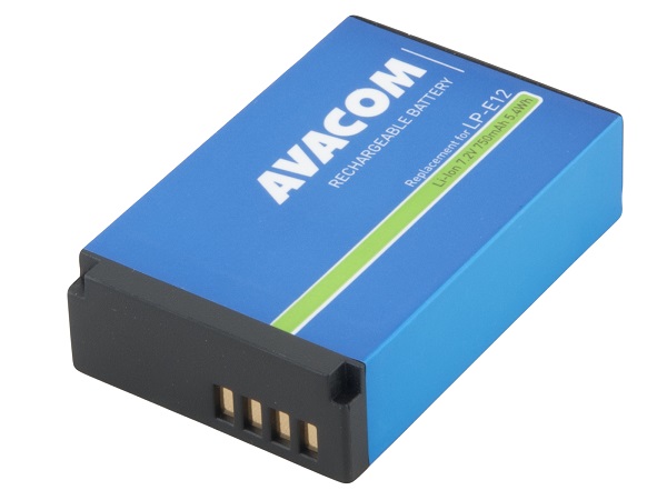Náhradní baterie AVACOM Canon LP-E12 Li-Ion 7.2V 750mAh 5.4Wh DICA-LP12-B750