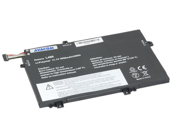 Náhradní baterie AVACOM Lenovo ThinkPad L480, L580 Li-Pol 11,1V 4050mAh 45Wh NOLE-L480-P72
