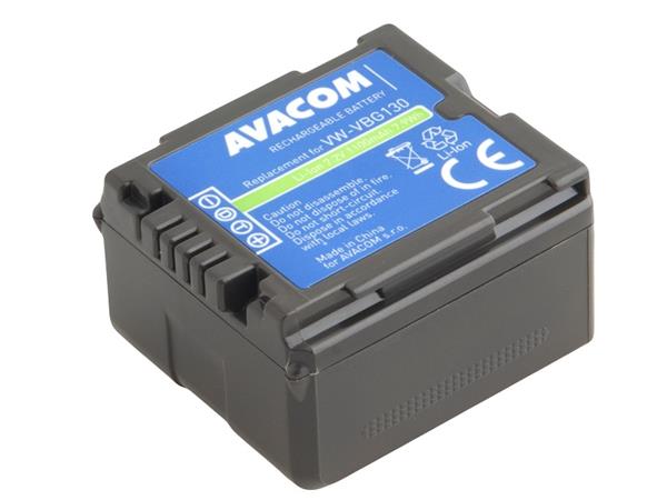 Náhradní baterie AVACOM Panasonic VW-VBG130, DMW-BLA13 Li-Ion 7.2V 1100mAh 7.9Wh VIPA-G130-B1100
