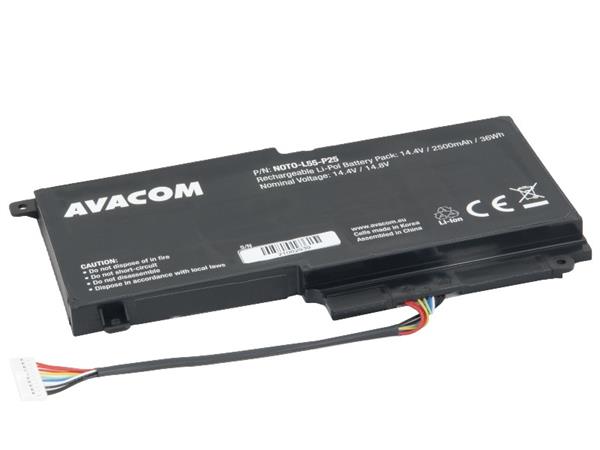 Náhradní baterie AVACOM Toshiba Satellite L50, L55 Li-Pol 14,4V 2500mAh NOTO-L55-P25