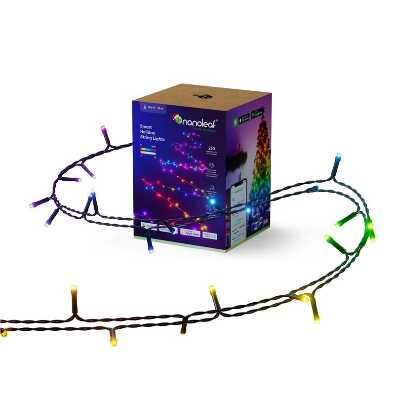 Nanoleaf Essentials Smart Holiday String Lights, Starter kit 20m NF084K02-20XLS