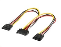 Napájací kábel PREMIUMCORD SATA (Y) k HDD (2xF/1xM, 16cm, rozdvojka)