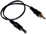 Napájecí kabel pro POS,cinch - DC jack, 30cm,černý