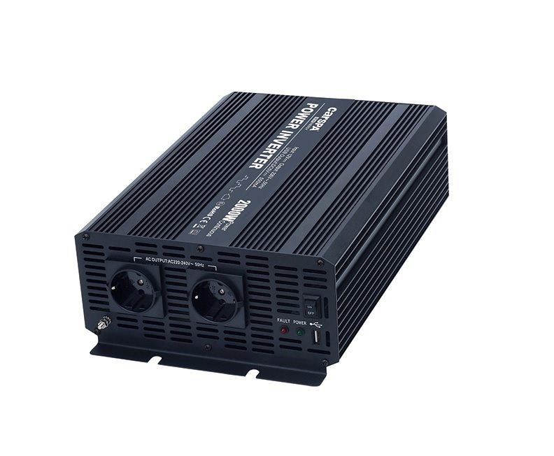 Napäťový menič Carspa CAR2KU-24 24V/230V+USB 2000W, modifikovaná sinus