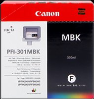 Náplň CANON PFI-301MBK matte black iPF 8000/8000s/9000/9000s (330ml) 1485B001