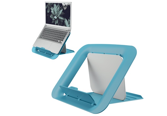 Nastavitelný stojan pod notebook Leitz ERGO Cosy, klidná modrá 64260061