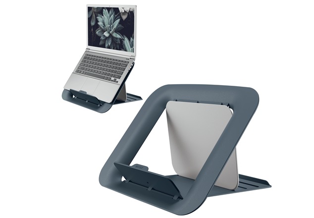 Nastavitelný stojan pod notebook Leitz ERGO Cosy, sametově šedá 64260089