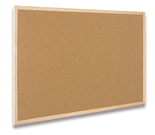 Nástenka Classic Cork Board Eco 40x60cm, korek, dřevěný rám DI-BSCCO4060W