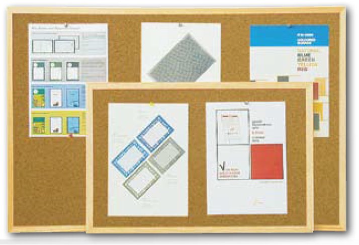 Nástenka Classic Cork Board Eco 60x90cm, korek, dřevěný rám DI-BSCCO6090W