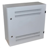 Nástěnný rozvaděč vertikální 19" 2U+4U, hloubka 20cm, dva zámky, šedý WER-542055U4-GR