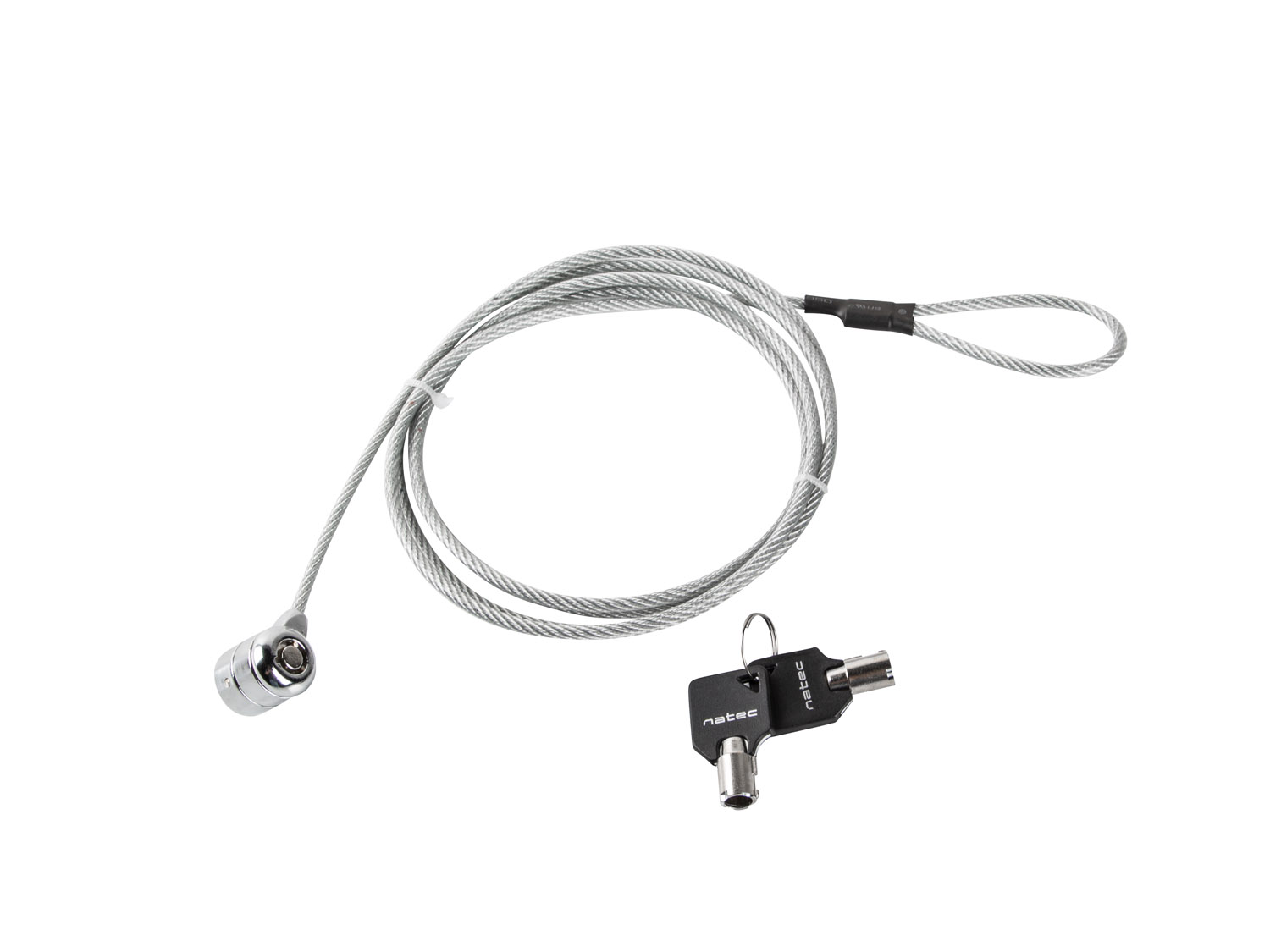 Natec LOBSTER KEY bezpečnostný zámok pre notebook, 2 kľúče