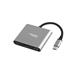 Natec multifunkční adaptér Fowler MINI USB-C PD, USB 3.0, HDMI 4K NMP-1607