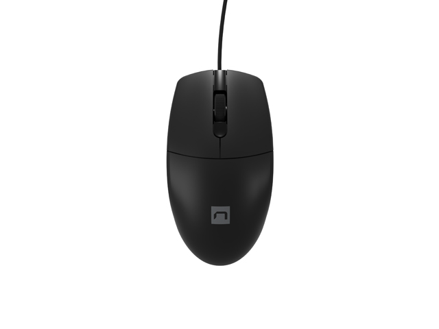 Natec RUFF 2/Kancelářská/Optická/Drátová USB/Černá