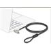 Navilock Bezpečnostní kabel laptopu se zámkem na klíč pro slot HP Nano 1,80 m, černý 20678