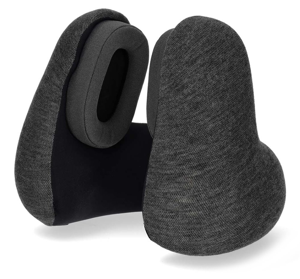 NEDIS bezdrátová sluchátka + mikrofon/ Over-Ear/ BT/ cestovní polštář/ výdrž 11 hod/ hlasového ovládání/ USB- TRBT2400BK