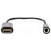 Nedis CCBW65950BK015 - USB-C Adaptér | USB-C Zástrčka – 3,5 mm Zásuvka | 0,15 m | Černý