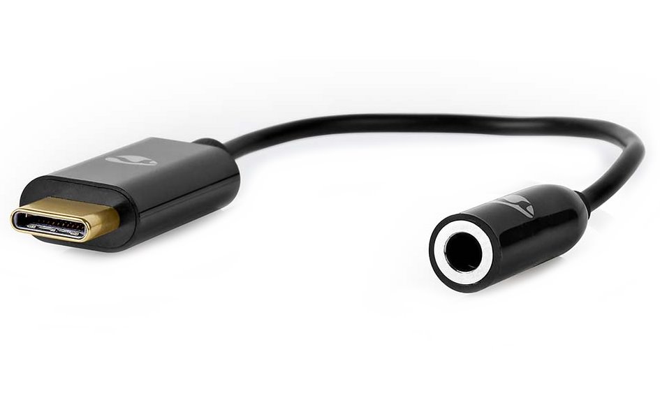 Nedis CCBW65950BK015 - USB-C Adaptér | USB-C Zástrčka – 3,5 mm Zásuvka | 0,15 m | Černý