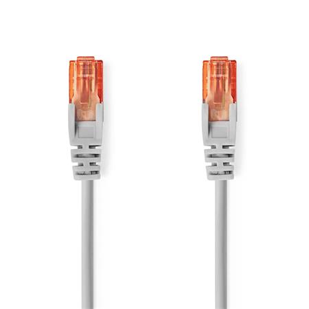 Nedis CCGL85230GY10 - Síťový kabel CAT6 U/UTP | RJ45 Zástrčka - RJ45 Zástrčka | 1.00 m | Kulatý | PVC | Šedá