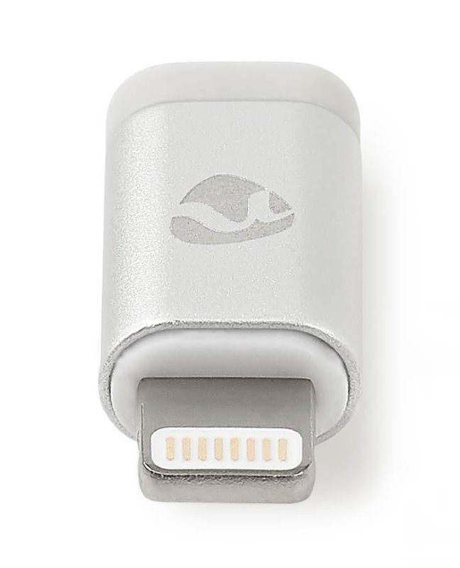 Nedis CCTB39901AL - Apple Lightning Adaptér | Apple Lightning 8-pin Zástrčka - USB Micro B Zásuvka