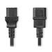 Nedis CEGL10500BK30 - Napájecí kabel | IEC-320-C14 Zásuvka – IEC-320-C13 Zásuvka | Přímý | Přímý | 3 m | Černá