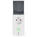NEDIS chytrá zásuvka/ Wi-Fi/ venkovní/ monitor napájení/ 16A/ francouzský typ E/ IP44/ Android/ iOS/ Nedis® WIFIPO120EWT