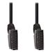 Nedis CVGL31001BK15 - Kabel SCART | SCART Zástrčka | SCART Zástrčka | 480p | 1.50 m | Kulatý | PVC | Černá