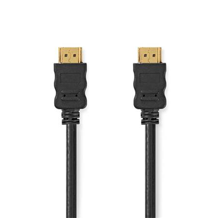 Nedis CVGL34060BK05 - Kabel High Speed HDMI™ s Ethernetem | Konektor HDMI™ - Konektor HDMI™ | 0,5 m | Černá barva