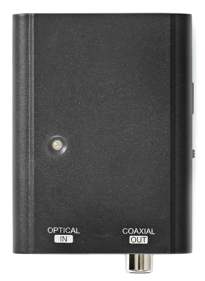 NEDIS digitální audio převodník/ 1cestný/ zásuvka Toslink/ zásuvka RCA (SPDIF)/ černý ACON2506BK