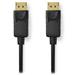 NEDIS DisplayPort 1.4 kabel/ DisplayPort zástrčka – DisplayPort zástrčka/ 8K/ černý/ bulk/ 3m CCGL37014BK30