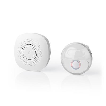 Nedis DOORB222CWT - Sada Bezdrátového Domovního Zvonku | Napájení ze Sítě | 36 Melodií