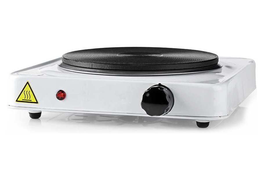 NEDIS elektrický vařič/ 1 plotýnka/ výkon 1500 W/ ochrana proti přehřátí/ bílý KAEP150EWT1