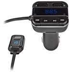 NEDIS FM Transmitter do auta/ Hands free volání/ 0.8 "/ LED obrazovka/ Bluetooth 5.0/ 12 - 24 V DC/ 2.4 A/ 2x CATR123BK