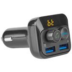 NEDIS FM Transmitter do auta/ Hands free volání/ 1.0 "/ LED obrazovka/ Bluetooth 5.0/ 12 - 24 V DC/ 2.4 A/ 2x CATR120BK