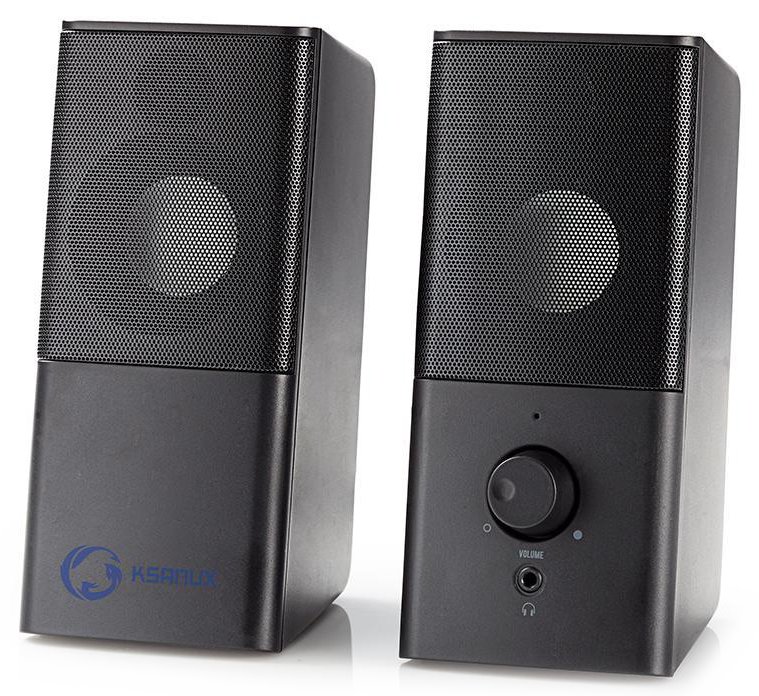 Nedis GSPR10020BK - Herní Reproduktory | 2.0 | Napájení USB | Jack 3,5 mm | RMS 6 W