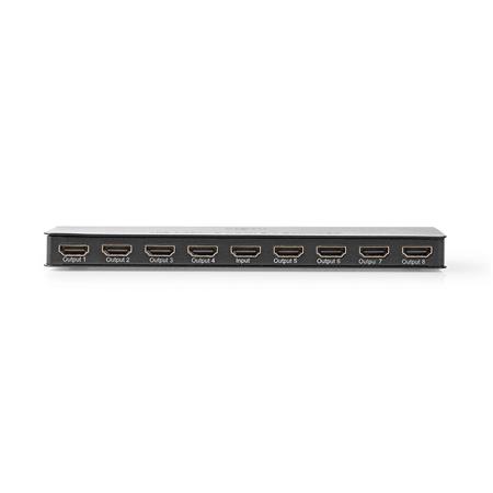 NEDIS HDMI rozbočovač/ 8x HDMI výstup/ 4K@60Hz/ 18 Gbps/ kov/ antracit VSPL3478AT