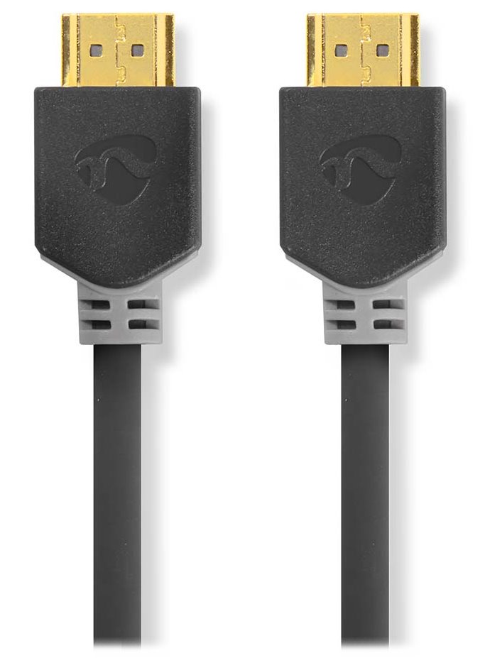 NEDIS High Speed HDMI kabel s ethernetem/ 4K@60Hz/ zlacené konektory HDMI-HDMI/ antracit/ 10m CVBW34000AT100