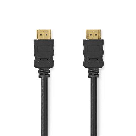 NEDIS High Speed HDMI kabel s ethernetem/ zlacené konektory HDMI-HDMI/ 4K/ černý/ 3m CVGL34000BK30