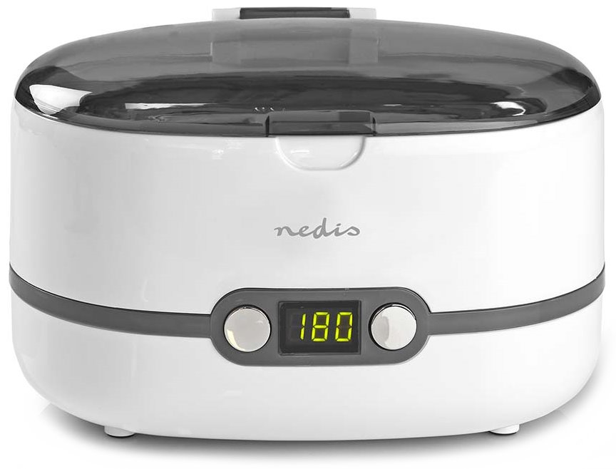 Nedis JECL110WT - Ultrazvuková Čistička Šperků | Objem 600 ml | Digitální Časovač