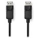 NEDIS kabel DisplayPort/ zástrčka DisplayPort - zástrčka Displayport/ 4K/ černý/ bulk/ 2m CCGL37010BK20