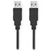NEDIS kabel USB 2.0/ zástrčka USB-A - zástrčka USB-A/ černý/ bulk/ 3m