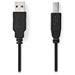 NEDIS kabel USB 2.0/ zástrčka USB-A - zástrčka USB-B/ k tiskárně apod./ AWG 28/24/ černý/ bulk/ 2m