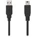 NEDIS kabel USB 2.0/ zástrčka USB-A - zástrčka USB Mini-B 5 pinů/ černý/ bulk/ 3m CCGL60300BK30