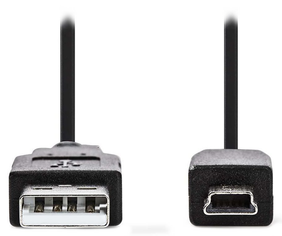 NEDIS kabel USB 2.0/ zástrčka USB-A - zástrčka USB Mini-B 5 pinů/ černý/ bulk/ 3m CCGL60300BK30