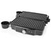 NEDIS kontaktní gril/ výkon 1500 W/ velikost desky 27,8 x 17 cm/ nerezová ocel/plast/ černo-stříbrný KAGR131FSR