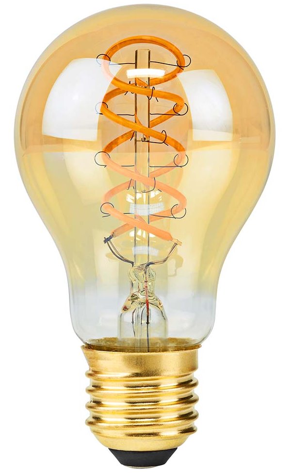 NEDIS LED žárovka E27/ A60/ 3,8 W/ 220 V/ 250 lm/ 2100 K/ stmívatelná/ extra teplá bílá/ retro styl LDBTFE27A60