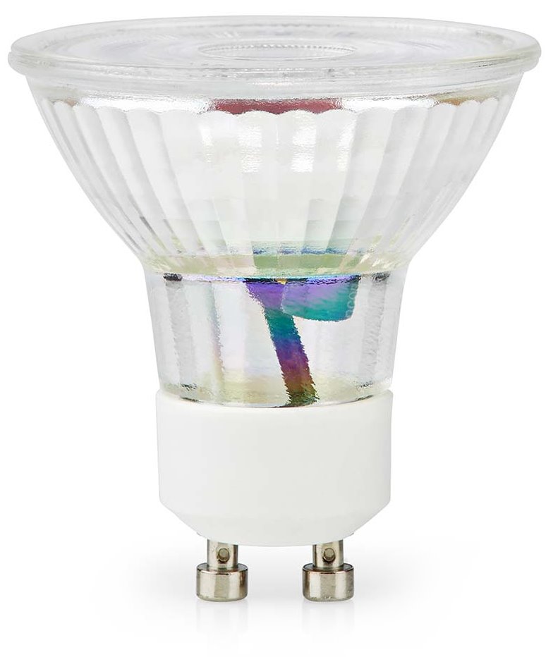 NEDIS LED žárovka GU10/ PAR16/ 3 W/ 220 V/ 230 lm/ 2700 K/ teplá bílá/ čirá